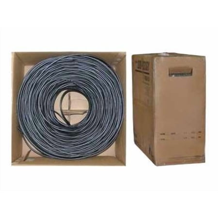 Bulk RG6 Coaxial Cable  Black  18 AWG  Solid Core  Pullbox  1000 foot price history on PriceWatchPro