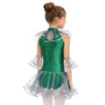 thumbnail image 2 of TiaoBug Gymnastics Leotards for Girls Mermaid Scales Ballet Dance Outfit Ballerina Princess Dress Dancewear Green 14, 2 of 6
