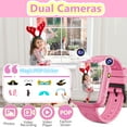 thumbnail image 4 of SZBXD Kids Game Smart Watch for Boys Girls,Smart Wristwatch for Kids with 24 Games 5 Language 3 Alarms 2 Cameras Music Torch Pedometer Calendar,Best Gifts for Children(Pink), 4 of 7