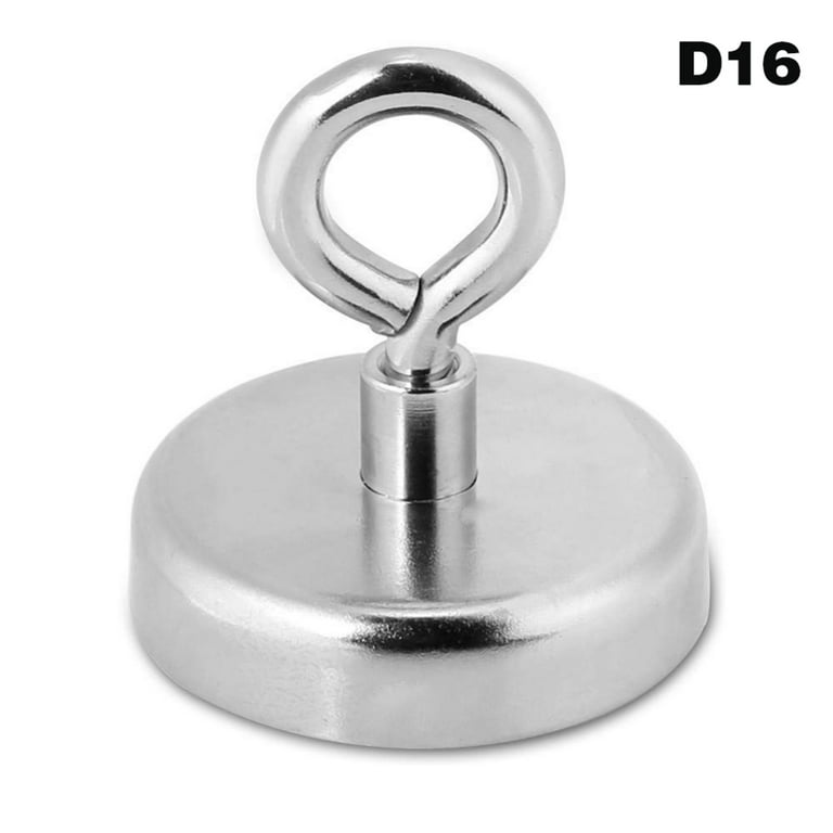 Strong Neodymium Magnet Round Pulling Force River Fishing Magnetic Eyebolt Easy to Use Strong Magnet Magnetic Eyebolt River Fishing Strong Neodymium