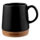 thumbnail image 4 of Paquete con 10 piezas de Taza cerámica mate con base bambú elegante 16 Oz negro 10 x 11, 4 of 4