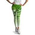 thumbnail image 6 of Tejiojio Fall Clearance Women High Waisted Leggings Women Tights St. Patrick's Day Print Tights Workout Yoga Pants, 6 of 9