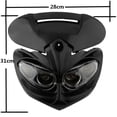 thumbnail image 3 of Máscara de la motocicleta Macarena Negro Lámpara de Luz de Faro 12V, 3 of 4