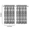 thumbnail image 4 of 2 PCS Rustic Kitchen Curtains 27.5x39 Inch, Nordic Style Semi-Sheer Tier Curtains with 1" Header, Artistic Geometric Design for Small Windows, 4 of 4