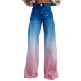 thumbnail image 2 of Delayuji Women's Casual Loose Wide Leg Pants Gradient Color White Point Printed With Pockets, 2 of 7