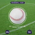 thumbnail image 2 of Unique Bargains 9 Inch Baseball Baseballs Bulk Practice Training Baseball Unmarked Baseballs, 6 Pack, 2 of 6