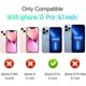 thumbnail image 2 of Funda para iPhone 13 Pro, funda protectora de grado militar, resistente, con soporte magnético para coche, color azul, 2 of 8