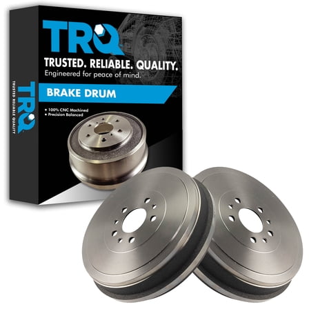 TRQ Rear Brake Drum LH RH Kit Pair Set of 2 for Ram ProMaster City BRA71291