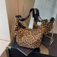 thumbnail image 4 of MIASHUI Nylon Crossbody Shoulder Bags for Women Large Capacity Half Moon Handbag with Multiple Pockets Adjustable Strap Travel Leopard Design, 4 of 9