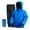 Blue, variant on Rain Suit for Men and Women, Waterproof Breathable Lightweight 2 Piece Rainwear Set with Jacket and Pants for Outdoor Use