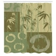thumbnail image 3 of Ambesonne Asian Themed Shower Curtain, Vintage Oriental Style, 69"Wx75"L, Green, 3 of 5