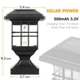 thumbnail image 2 of Faros solares Lffital, 15 lúmenes, impermeables, color blanco cálido, 2 of 6