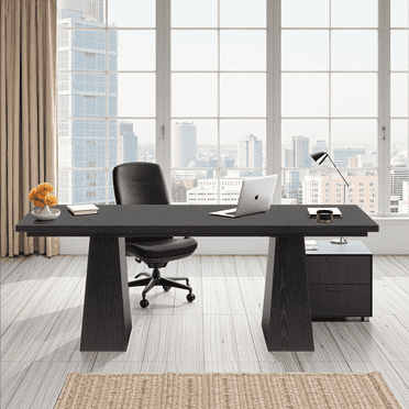 MAYEERTY 63" Dining Table, Farmhouse Wood Kitchen Table for 6 People