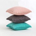 thumbnail image 4 of Throw Pillow Covers Decorative Soft Corduroy Square Pillowcase Cushion Cover for Couch Sofa Bedroom Living Room Outdoor 18x18 Inch Set of 2, 4 of 8