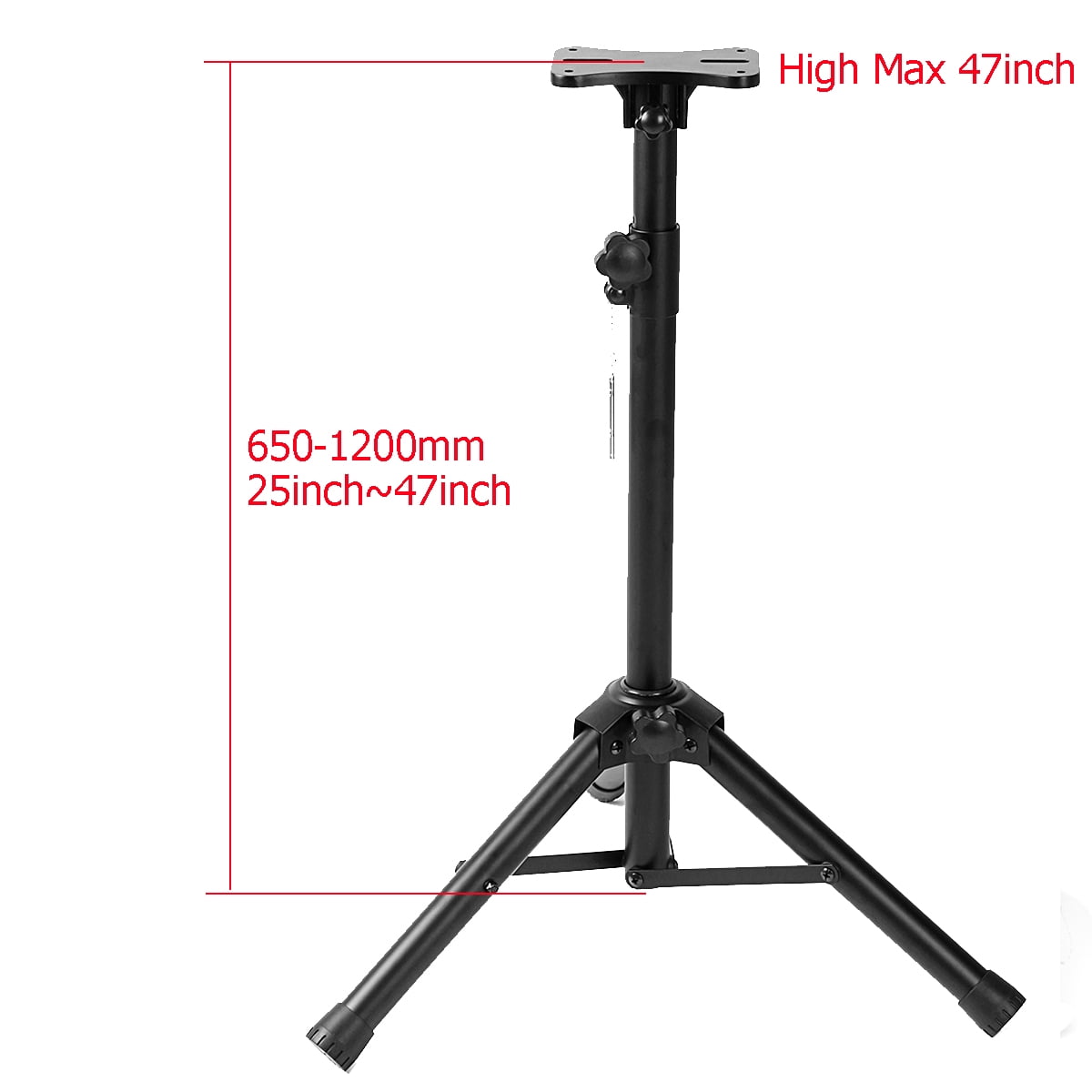 Adjustable Rugged Steel Construction Tripod PA Speaker Stand Holder Mount