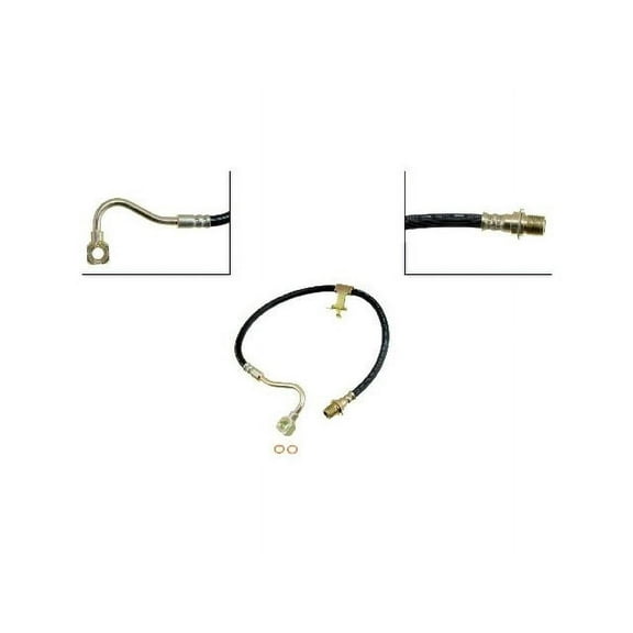 Front Left Brake Hose - Compatible with 1981 - 1986 Chevy K20 Suburban 1982 1983 1984 1985