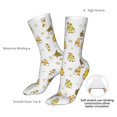 thumbnail image 4 of KLL Gnome With Sunflower Print Womens Crew Socks Athletic Middle Tube Long Socks Novelty Socks Gifts For Men, 4 of 7
