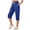 Royal Blue, variant on MLQIDK Pedal Pushers for Women Dressy Casual Lounge Pants Elastic Waist Knee Length Capris Trendy Summer Crop Capri Pants with Pockets Black 2XL