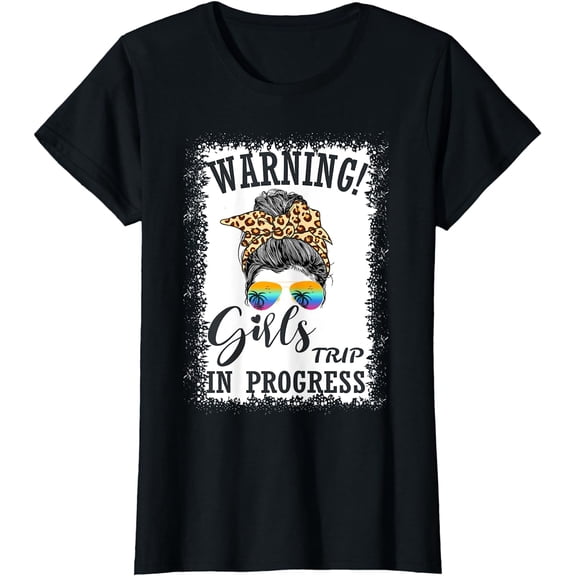 Womens Girls Trip Funny Girls Weekend Trip Vacation Girls Outing T-Shirt