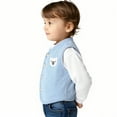 thumbnail image 4 of Favoffer Unisex Baby Sweater Vest Boys Girls Fall Winter Knitted Soft Uniform Cotton V-Neck Sleveeless Waistcoat Vest Play Home Holiday Casual Infant Newborn 0-6Y, 4 of 5