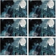 thumbnail image 4 of EREHome Ensemble de 6 Sets de Table avec Support pour Église à la Pleine Lune 12x18 Pouces, 4 of 5