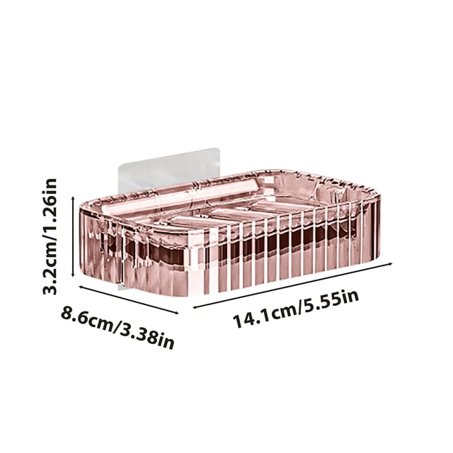 Glacier Pattern Soap Box Wall Mounted Double Laundry Soap Household Wall Soap Box