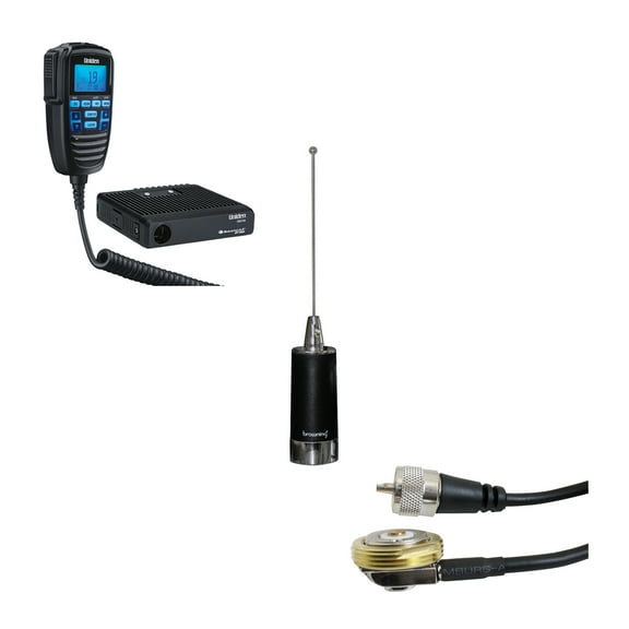 Uniden CMX760 40-CH Off-Road Compact CB Radio, Browning BR-140 CB Antenna, NMO Mounting & BR1015 - UHF Fully Enclosed NMO 3/4" Hole Mount
