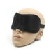 3D Masque Oculaire Doux Rembourré Sommeil Ombre Couverture Se Détendre Sommeil Bandeau Noir – image 2 sur 4