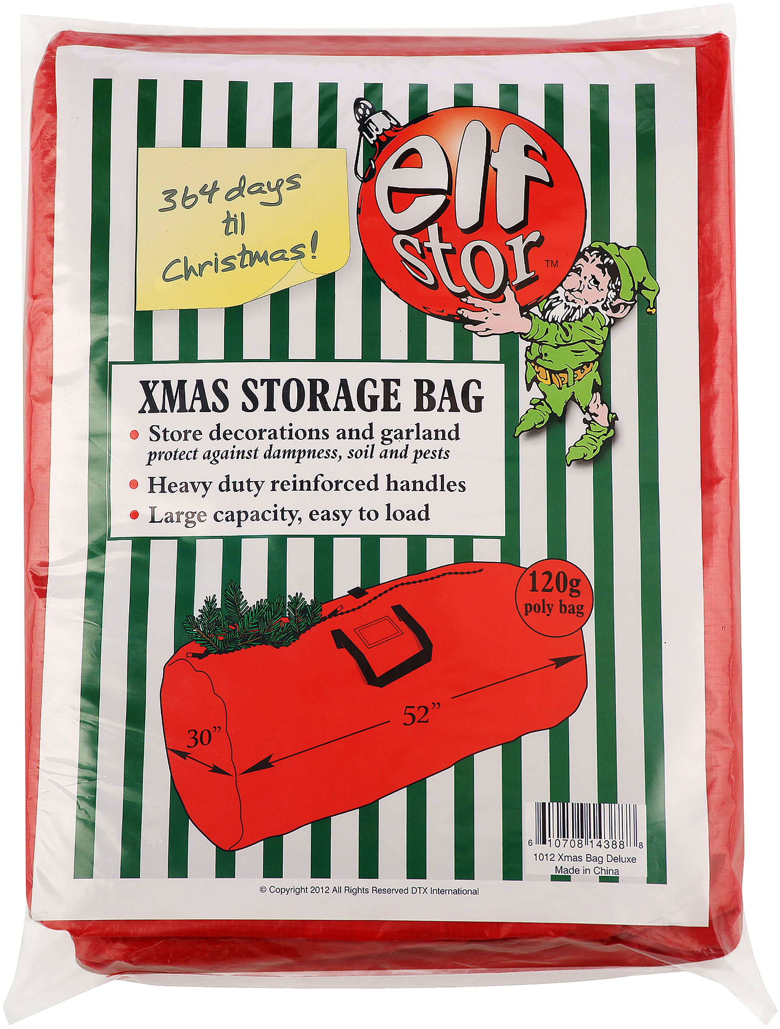 Elf Stor Premium Christmas Storage Bag52"X30"X30"