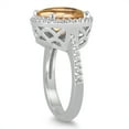 thumbnail image 2 of SZUL Women's 8 Carat Oval Citrine and Diamond Ring in 14K White Gold, 2 of 3
