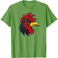 thumbnail image 1 of Cool Rooster Head Face Animal Bird Wildlife for Men Women T-Shirt, 1 of 2