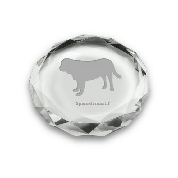 Spanish Mastif Deep Etched Paperweight