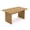 Wild Oak, variant on COLAMY Modern Dining Table, 63" Wood Kitchen Table for 6 People, Sturdy Farmhouse Dining Room Table with Unique Line Detail - Winston Walnut