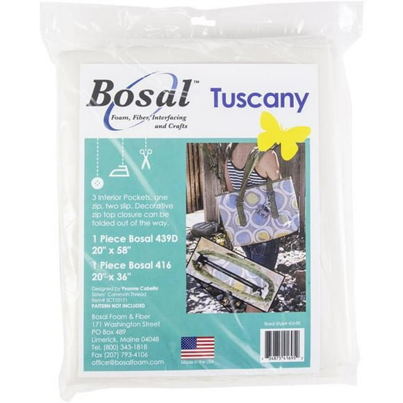 Bosal In-R-Form Plus & Nonwoven Fusible Medium Interfacing-1pc 20"X58", 1pc 20"X36"