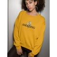 thumbnail image 2 of Amazing Daisies Bouquet Sweatshirt Women -Image by Shutterstock, Female x-Large, 2 of 4