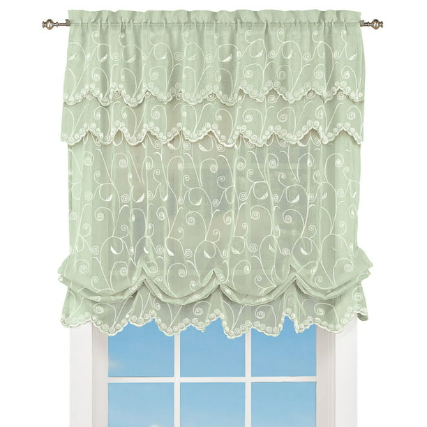 Collections Etc Sheer Balloon Curtain, Balloon Curtains And Shades