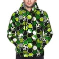 thumbnail image 2 of Bingfone Soccer1 Men's Drawstring Hoodie Long Sleeve Pocket Sweatshirts-3X-Large, 2 of 6