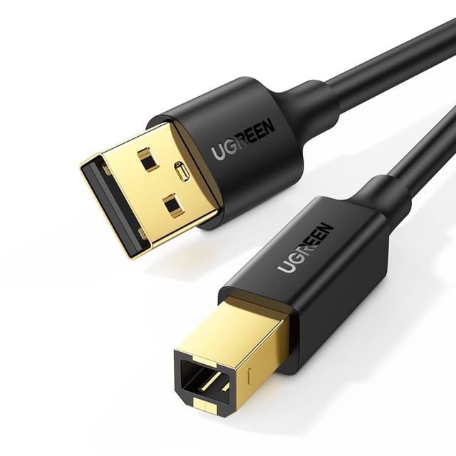 Cable de impresora USB UGREEN USB A a B 2.0 de alta velocidad de 3 m