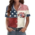 thumbnail image 7 of 250th Anniversary USA Shirt Casual 250 Years Of Freedom T Shirt Button Down Short Sleeve Shirts Patriotic Shirts Tops, 7 of 7