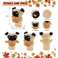 thumbnail image 3 of DolliBu Super Soft Pug Dog Hand Puppet Stuffed Animal with Pumpkin Plush Decor - Pug Dog Pumpkin Plush Animal for Fall, Halloween and Thanksgiving, Pumpkin Plush Toy for Kids, Adults - 10 Inches, 3 of 7