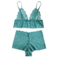 thumbnail image 1 of Camisola de encaje para mujer con conjunto de pijama de lencería corta Ropa interior de 2 piezas Ropa de dormir Fridja  nalpqowj10774, 1 of 5
