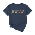 thumbnail image 5 of Trendfront Womens Highland Cow Graphic T Shirt Crewneck Short Sleeve Cute Farm Animal Print Casual Everyday Tee Tops, 5 of 5