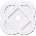 thumbnail image 1 of Ekena Millwork CMP38CE-05000 38 in. OD x 5 in. ID Square Charlotte Architectural Grade PVC Contemporary Ceiling Medallion, 1 of 1