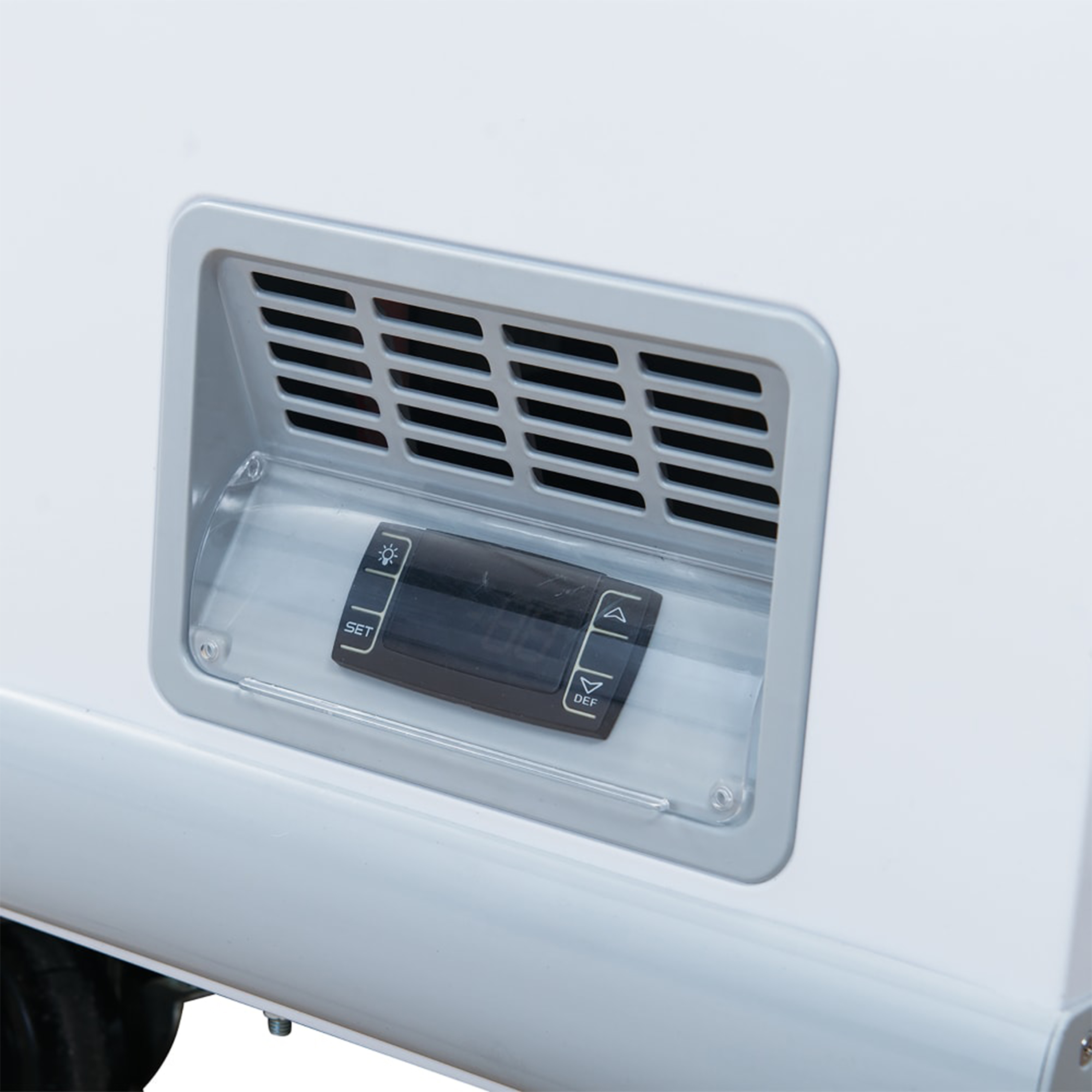 12 Cu.Ft. 56 in. Chest Freezer, Glass Sliding Door Freezer, NSF Certified, White Showcase Freezer Curved Display