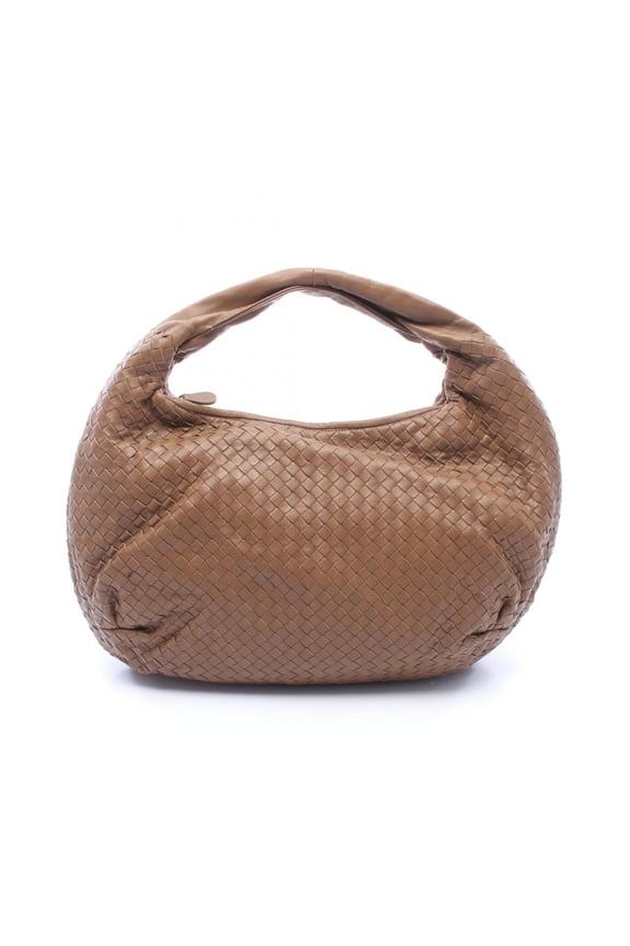 Pre-Owned Bottega Veneta Intrecciato Shoulder Bag/Handbag, Lambskin Leather, Women's, Brown