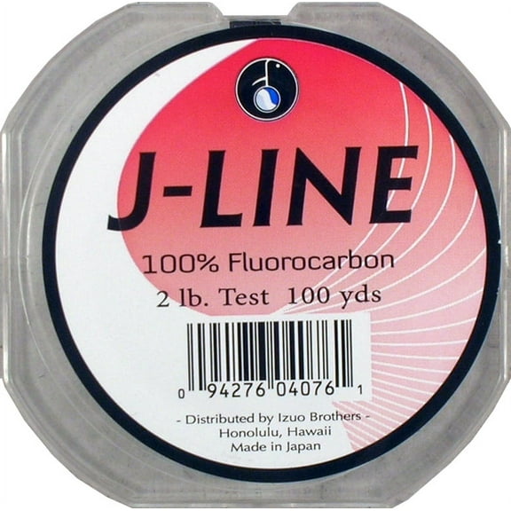 J-Line Fluorocarbon Fishing Line, 1 lb, 100 yd