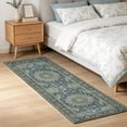 thumbnail image 6 of SAND KEEPER 2x5 Hallway Runner Rug, Washable Non Slip Low Pile Soft Distressed Dusty Teal Oriental Vintage Rugs for Kitchen Bedroom Entryway Laundry Living Room, 6 of 11