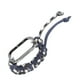 thumbnail image 4 of Pulsera con bucle trenzado 2 en 1 para Mi Band 7 Correa deportiva transpirable de nailon elástico ajustable con marco de metal Azul marino, 4 of 10