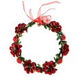 thumbnail image 5 of 3 coronas de flores, diademas bohemias, guirnalda floral, diadema para niñas, para sombrero, adorno, fiesta, festival, playa, viaje, accesorios de boda (rojo). Púrpura. Champán), 5 of 5