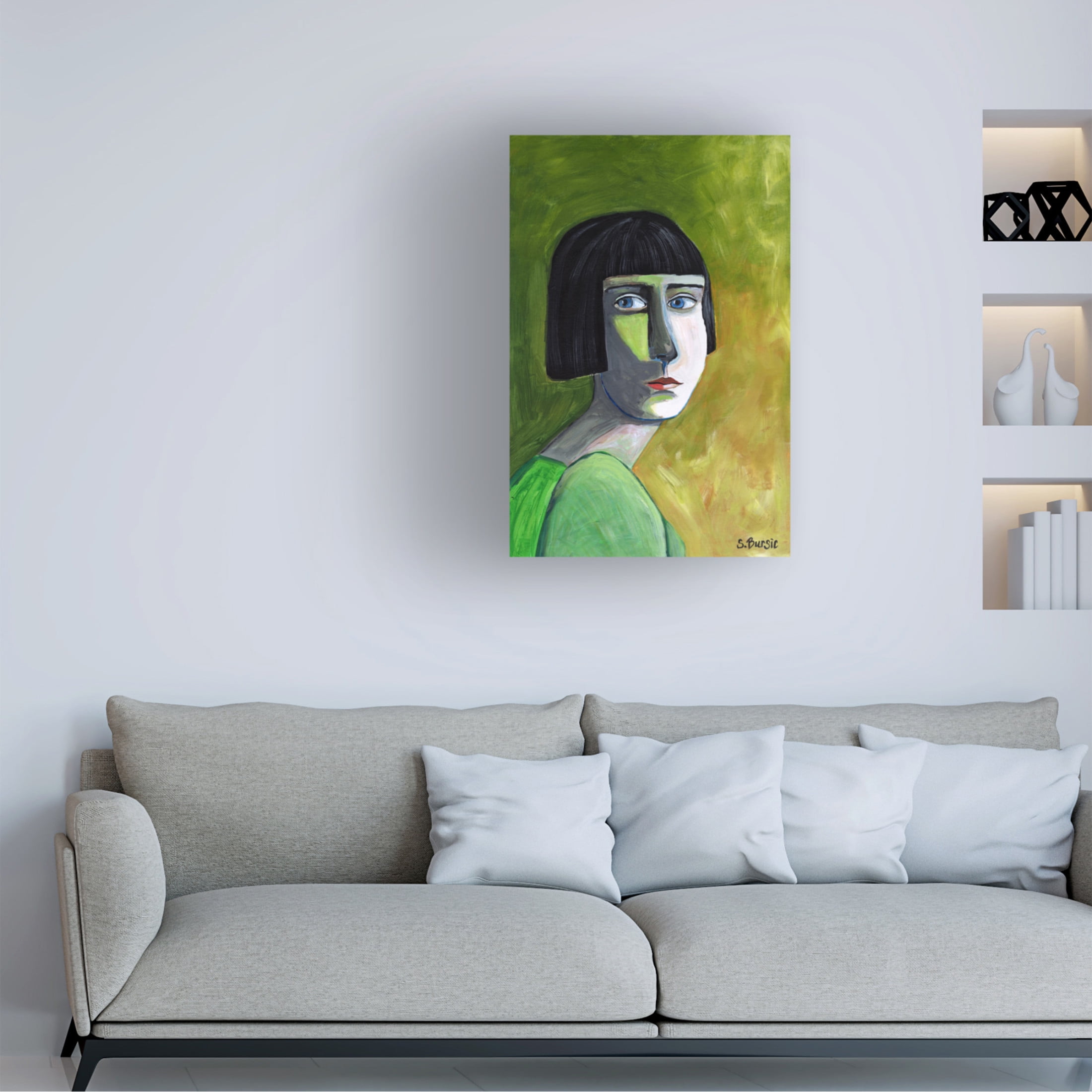 Trademark Fine Art Sharyn Bursic Lady with the Look Canvas Wall Art
